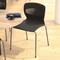 Flash Furniture Black Plastic Stack Chair with Lumbar Support RUT-NC618-BK-GG - alternate 4